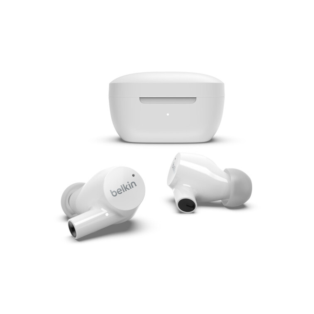 Belkin SOUNDFORM Rise True Wireless In-Ear Headphones - White in Qatar Belkin SOUNDFORM Rise True Wireless In-Ear Headphones - White in Qatar